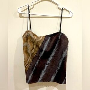 Gianfranco Ferre Jeans Fur Top